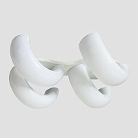 потолочная светодиодная люстра ambrella light orbital cloud fc11/4 wh 80w d620*500 в Архангельске
