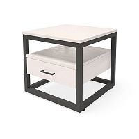 тумба neo loft массив дуба ящик посередине белая в Архангельске
