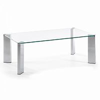 журнальный столик corner 110x60 со стеклянной столеницей c363c07 от la forma (ex julia grup) в Архангельске