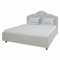 кровать двуспальная 180х200 светло-бежевая с фигурным изголовьем palace в Архангельске