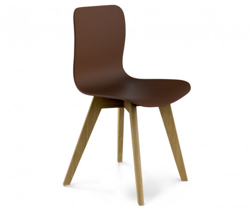 стул dsw коричневый s42 (eames style) в Архангельске