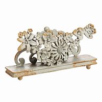 подставка для визиток pewter flower серая в Архангельске