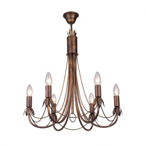 подвесная люстра toplight lucinda tl7350d-06br в Архангельске