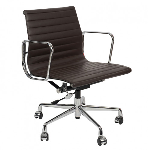 кресло eames style кофейная кожа в Архангельске