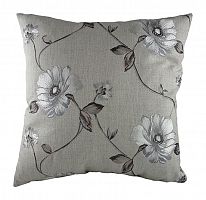 подушка с цветочным орнаментом gray flowers в Архангельске