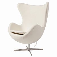 кресло egg chair белое в Архангельске