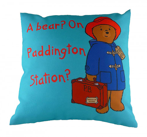 подушка с принтом paddington bear blue в Архангельске
