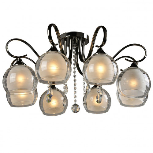 потолочная люстра idlamp merinella 877/8pf-darkchrome в Архангельске