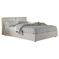 кровать двуспальная 160х200 белая из велюра dante в Архангельске