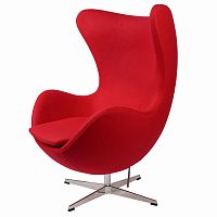 кресло arne jacobsen темно-красное в Архангельске