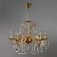 подвесная люстра ambiente granada 2118/5 ab leaf crystal в Архангельске