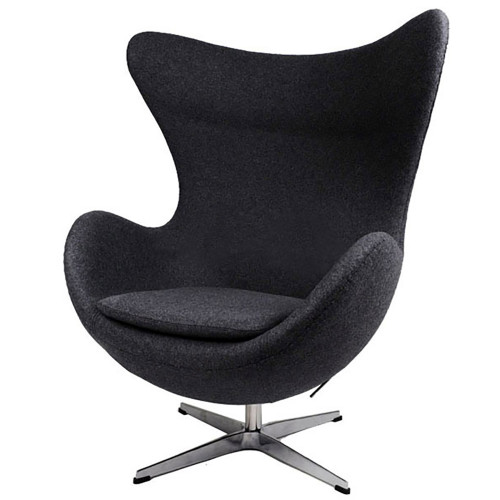 кресло egg chair черное в Архангельске