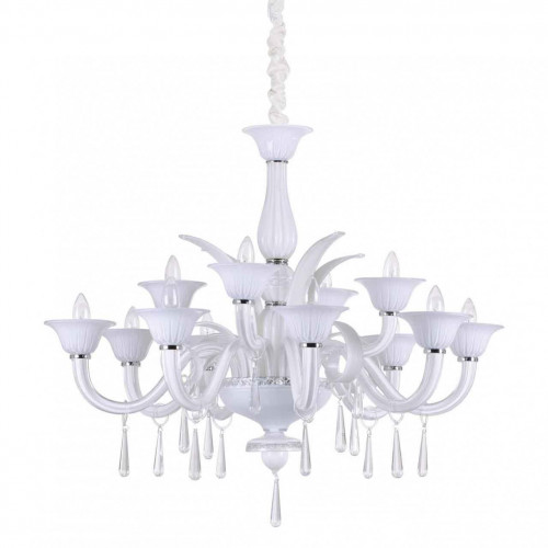 подвесная люстра ideal lux renoir sp12 bianco в Архангельске