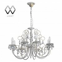 подвесная люстра mw-light свеча 301015308 белая в Архангельске