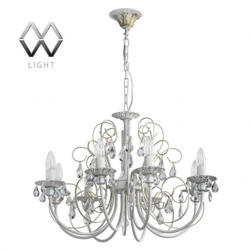подвесная люстра mw-light свеча 301015308 белая в Архангельске