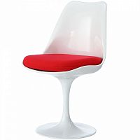 стул eero saarinen style tulip chair красная подушка в Архангельске