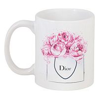 кружка с рисунком dior peonies в Архангельске