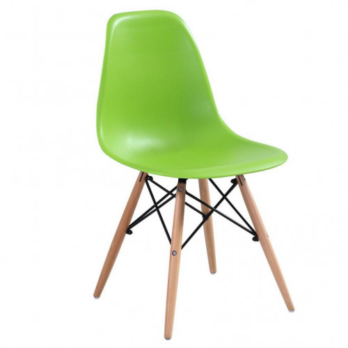 стул деревянный pc-015 зеленый (eames style) в Архангельске