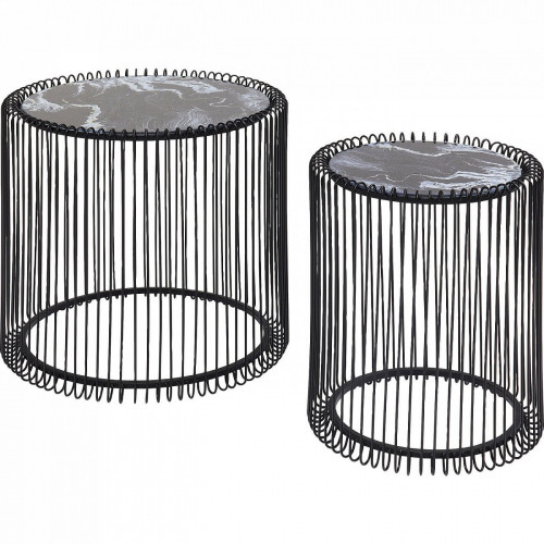 столик приставной wire черный 45x45x46 в Архангельске