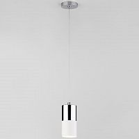 подвесной светильник eurosvet mini topper 50146/1 хром/белый в Архангельске