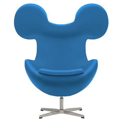 кресло egg mickey голубое в Архангельске