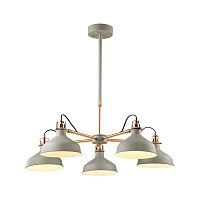 подвесная люстра odeon light lurdi 3330/5 серая в Архангельске