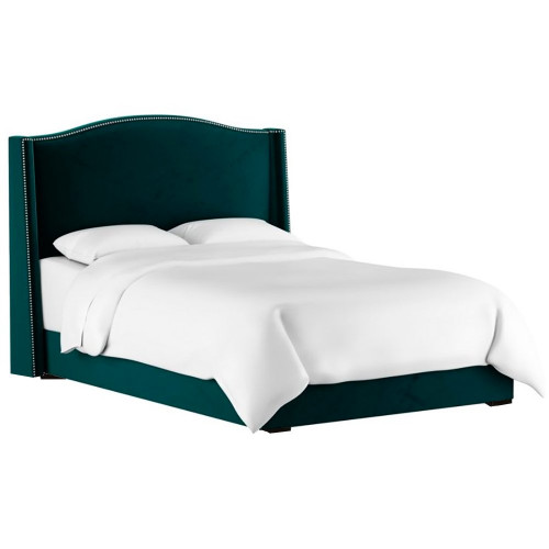 кровать двуспальная 180х200 синяя cole wingback peacock в Архангельске