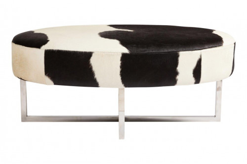 оттоманка cowhide черно-белая в Архангельске