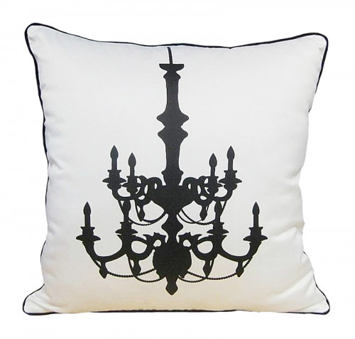 подушка с рисунком канделябра chandelier white в Архангельске