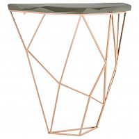 консоль geometric 100x38x90 золото, черная столешница в Архангельске