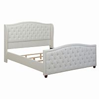 кровать marcella 90х200 белый велюр в Архангельске