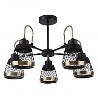 потолочная люстра f-promo entresol 2346-5p черная в Архангельске