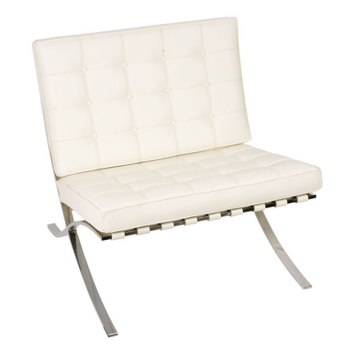 кресло barcelona style chair белое в Архангельске