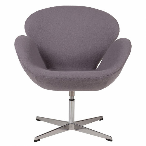 кресло swan chair серое в Архангельске