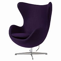 кресло egg chair темно-фиолетовое в Архангельске