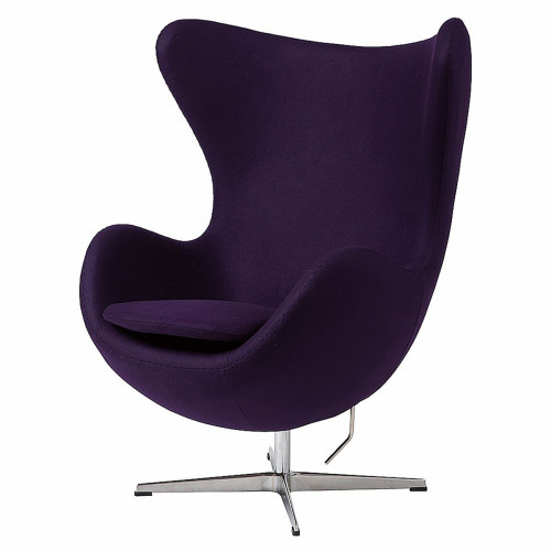 кресло egg chair темно-фиолетовое в Архангельске