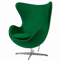 кресло egg chair кашемир зеленое в Архангельске