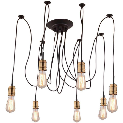 подвесная люстра arte lamp mazzetto a4290sp-7bk в Архангельске