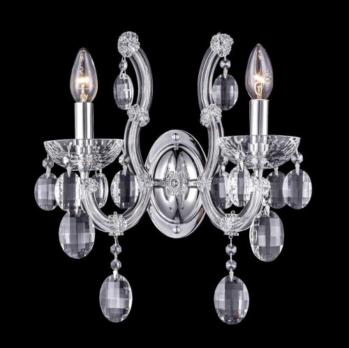 бра crystal lux hollywood ap2 chrome в Архангельске